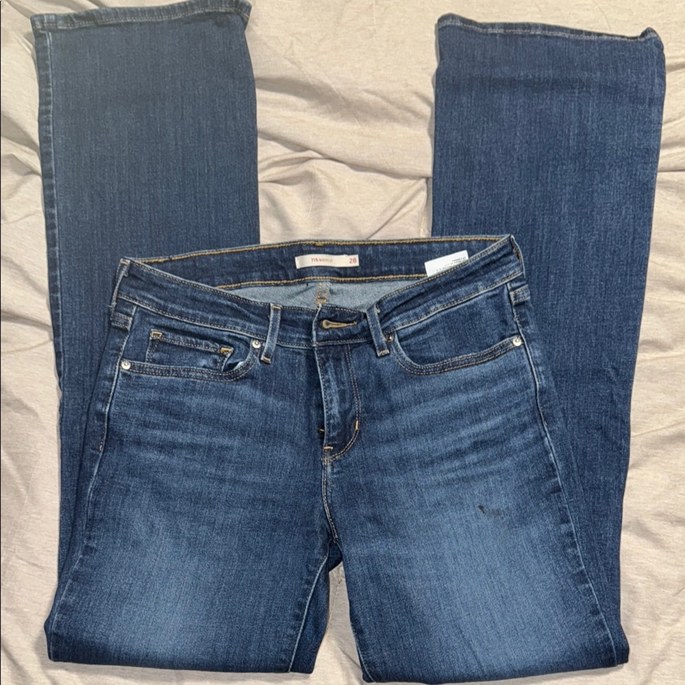 Levi's Blue Boot Cut Jeans with Classic Style